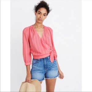 NWT Madewell Wrap Top
